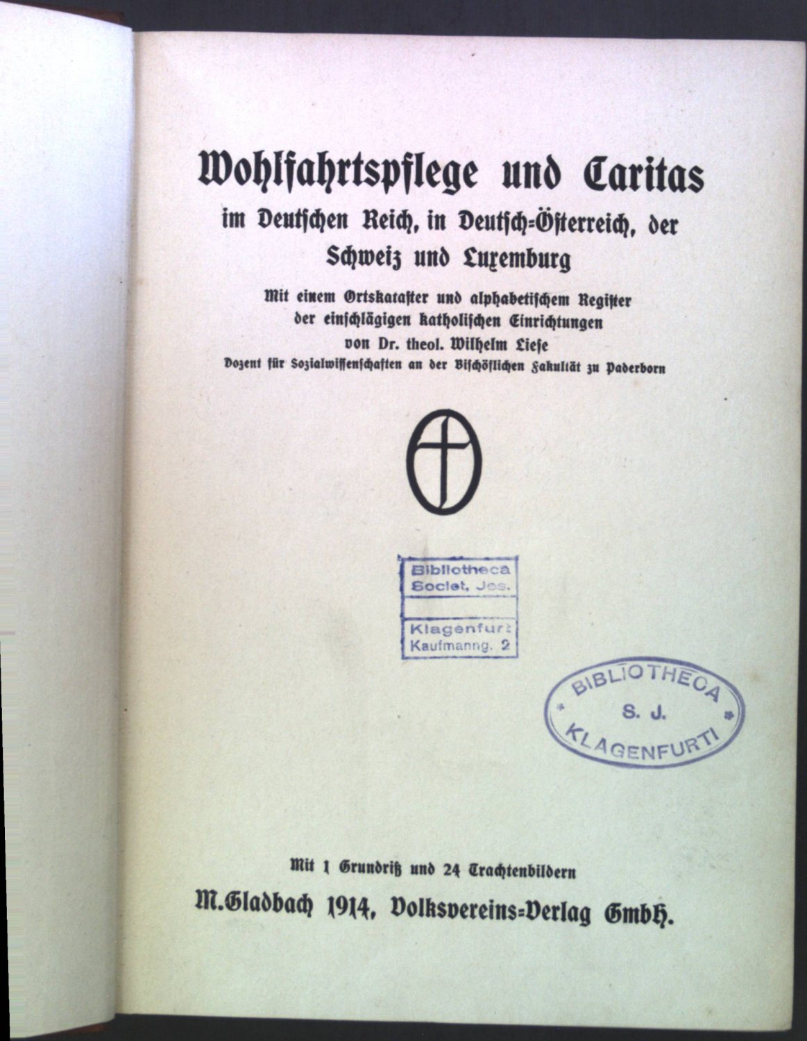 Wohlfahrtspflege und Caritas im Deutschen Reich in Wilhelm